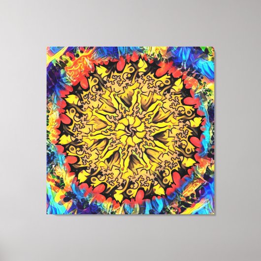 Kleurentherapie Uitgerekte Canvasdruk Canvas Afdruk (Voorkant)