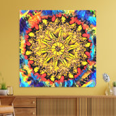 Kleurentherapie Uitgerekte Canvasdruk Canvas Afdruk (Insitu (Woonkamer))