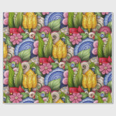 kleurentuin cadeaupapier (Vlak)