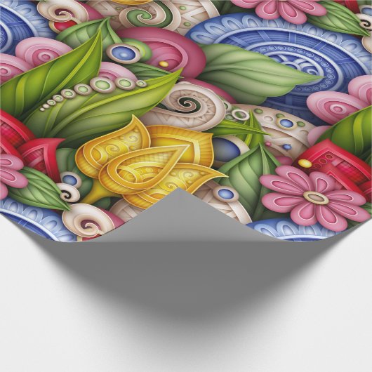 Kleurentuin Cadeaupapier (Hoek)