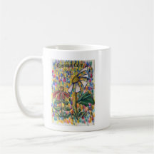 Kleurentuin decoratieve mok