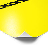 Kleurentypografie Kokosnoot zwart Foto Afdruk (Hoek)