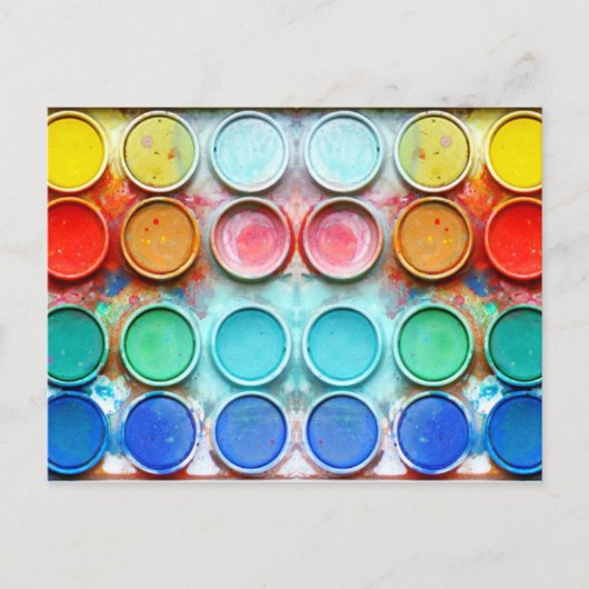 Kleurenvak voor vloerverf briefkaart (Voorkant)