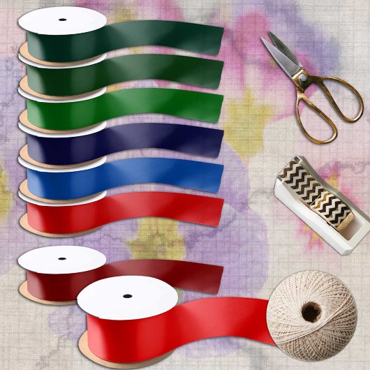 Kleurenvast, minimalistisch satijnen lint