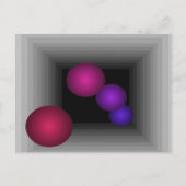 Kleurenveer 3D optische illusie Infinity bolletjes Briefkaart (Voorkant)