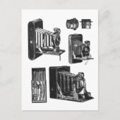  kleurenvellen Oude camera's Briefkaart (Voorkant)