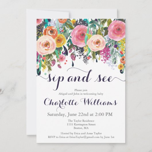 Kleurenventilator en zie Kaarten voor uitnodiginge (Voorkant)