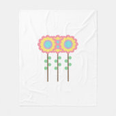 Kleurenventilator Fleece Deken (Voorkant)