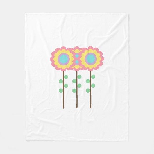 Kleurenventilator Fleece Deken (Voorkant)