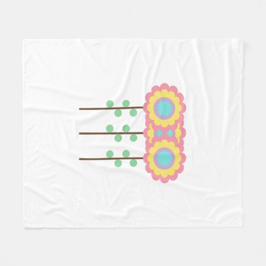 Kleurenventilator Fleece Deken (Voorkant (Horizontaal))