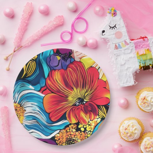 Kleurenventilator Papieren Bordje (Feest)