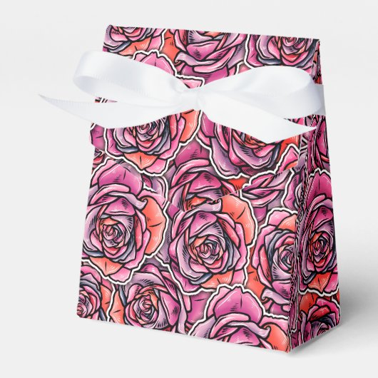 Kleurenventilator Roos Bedankdoosjes (Voorkant Zijde)