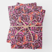 Kleurenventilator Roos Inpakpapier Vel (In situ)