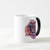 Kleurenventilator Roos Magische Mok (Voorkant rechts)