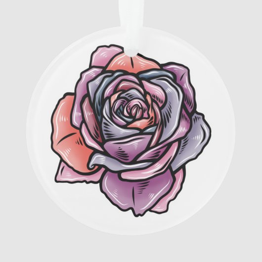 Kleurenventilator Roos Ornament (achterkant)