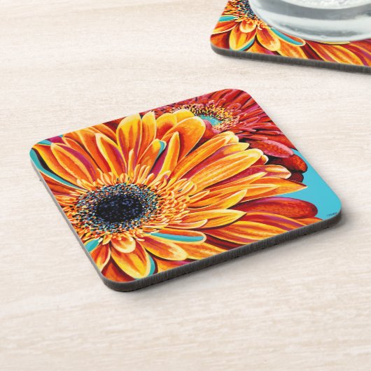 Kleurenverbranding II Bier Onderzetter (Linkerzijde)