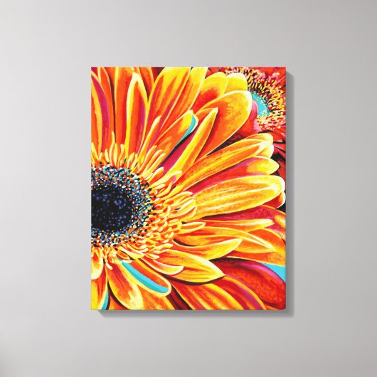 Kleurenverbranding II Canvas Afdruk (Voorkant)
