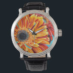 Kleurenverbranding II Horloge<br><div class="desc">Floral</div>