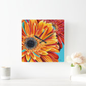 Kleurenverbranding II Vierkante Klok (Huis)