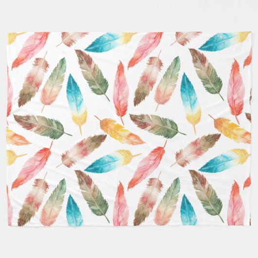 Kleurenveren Fleece Deken (Voorkant (Horizontaal))