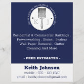 Kleurenverf wasmiddelverloopster donkerblauw flyer (Achterkant)