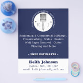 Kleurenverf wasmiddelverloopster donkerblauw flyer (Enkel)