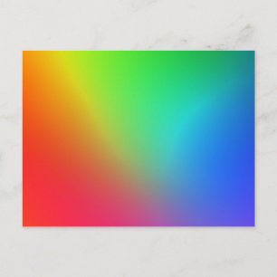 Kleurenverloop van de regenboog briefkaart