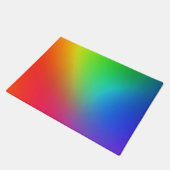 Kleurenverloop van de regenboog deurmat (Schuin)