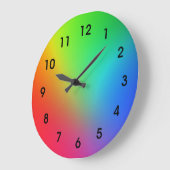 Kleurenverloop van de regenboog grote klok (Hoek)