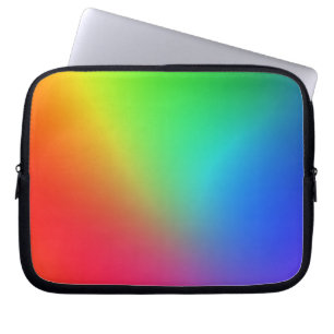 Kleurenverloop van de regenboog laptop sleeve