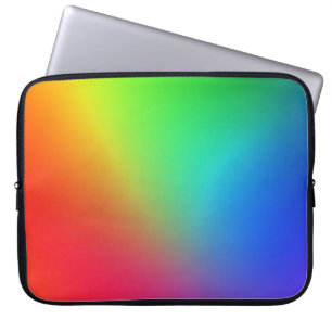 Kleurenverloop van de regenboog laptop sleeve