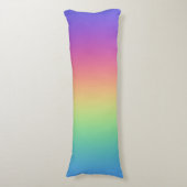Kleurenverloop van de regenboog lichaamskussen (Voorkant Verticaal)