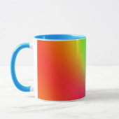 Kleurenverloop van de regenboog mok (Links)