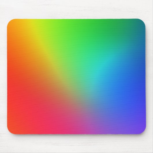 Kleurenverloop van de regenboog muismat (Voorkant)