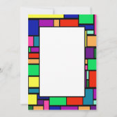 Kleurenvierhoek grens 1 Uitnodiging (Voorkant)