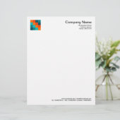 Kleurenvierkantjes 01 custom briefhoofd (Staand voorkant)