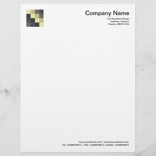 Kleurenvierkantjes 09 custom briefhoofd (Voorkant)