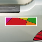 Kleurenvierkantjes Bumpersticker (Op auto)