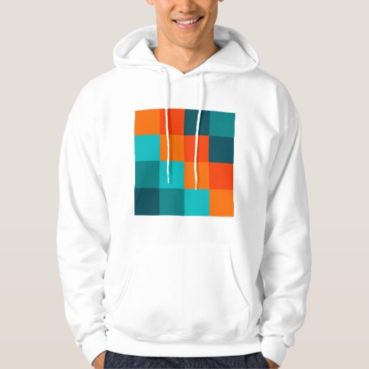 Kleurenvierkantjes Hoodie (Voorkant)