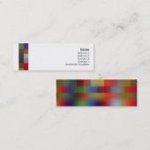 Kleurenvierkantjes - Skinny Mini Visitekaartje (Voorkant / Achterkant)