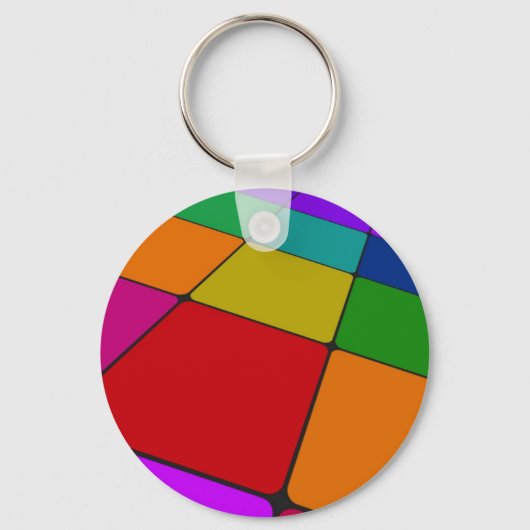 Kleurenvierkantjes Sleutelhanger (Voorkant)