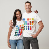Kleurenvierkantjes T-shirt (Unisex)