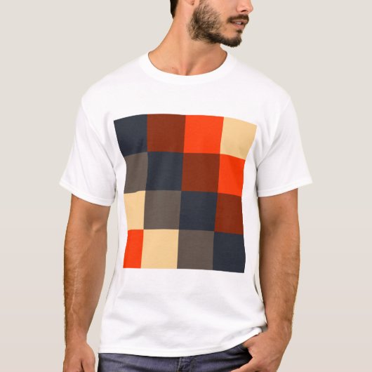 Kleurenvierkantjes T-shirt (Voorkant)