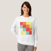 Kleurenvierkantjes T-shirt (Voorkant volledig)