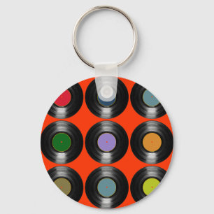 kleurenvinylarchiefpatroon sleutelhanger