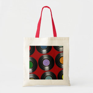 kleurenvinylarchiefpatroon tote bag