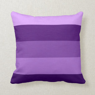 Kleurenviolet Paarse tintelingen Retrostripes Kussen