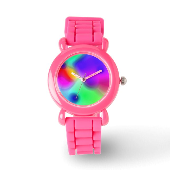 Kleurenvlees 3 Horloge (Voorkant)