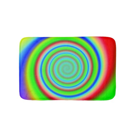Kleurenvlees 7 Swirl Bath Mat (Voorkant)
