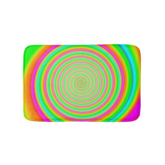 Kleurenvlees 9 Swirl Bath Mat (Voorkant)